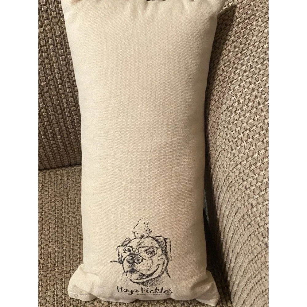Nutcracker Artisan Pillow Screen Printed By Hand Natural Cotton Canvas Decor USA